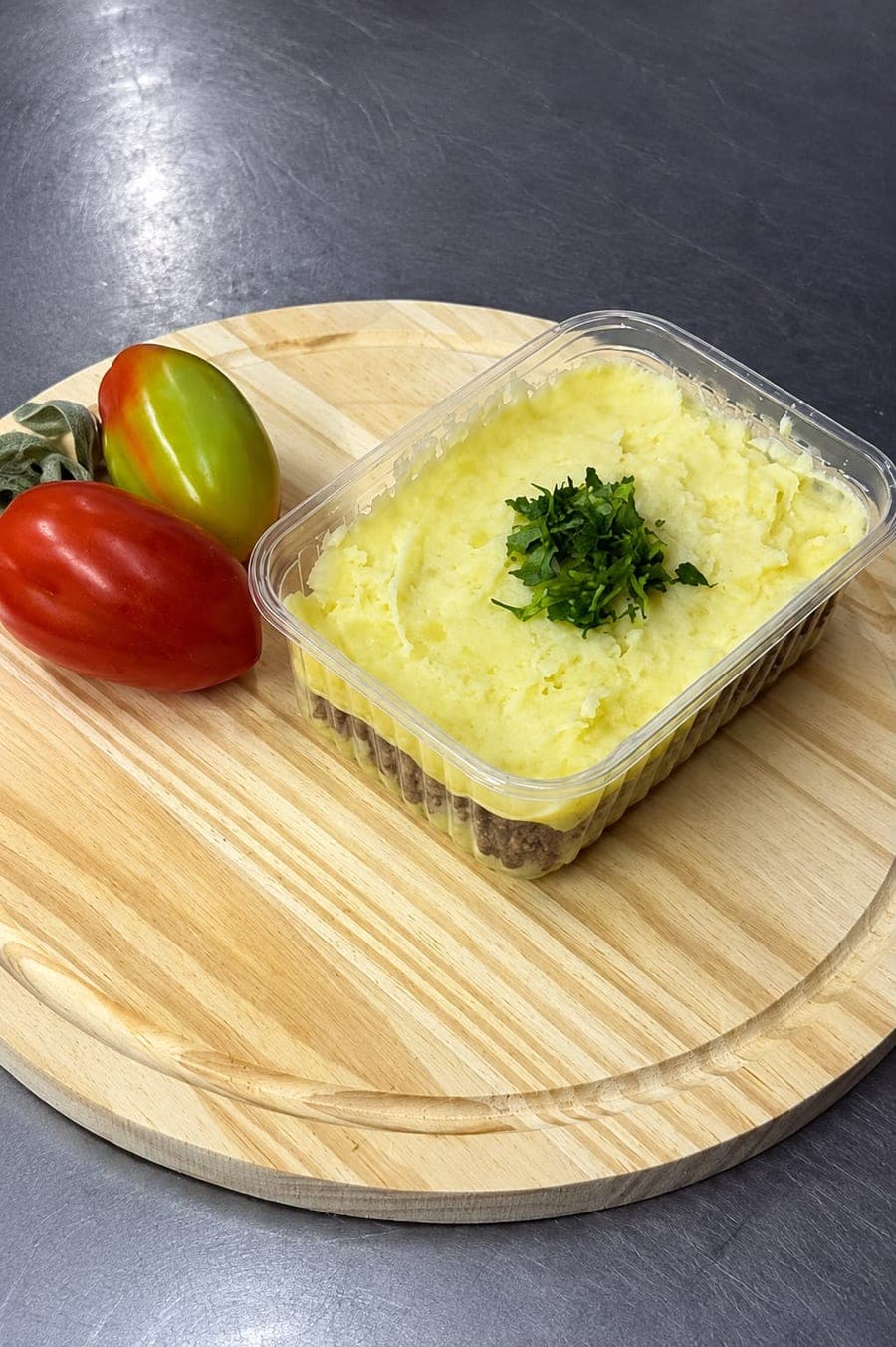 Escondidinho de carne moída (com queijo mussarela e purê de batatas)